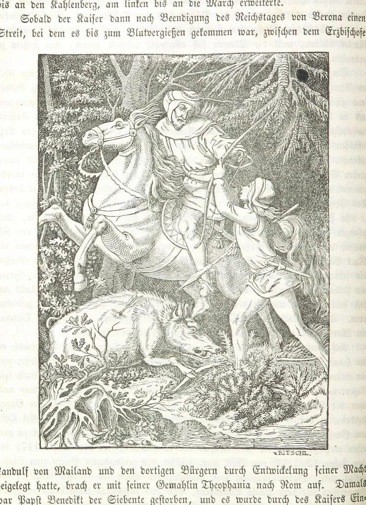 An illustration from Die Geschichte der Deutschen von den ältesten Zeiten bis auf unsere Tage. Zweite Auflage. (Fortgesetzt von M. Wechs.), 1859, leaf 234