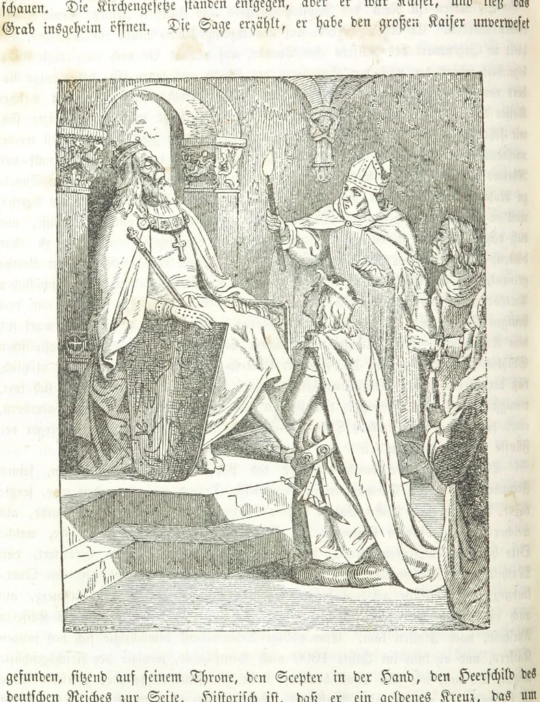 An illustration from Die Geschichte der Deutschen von den ältesten Zeiten bis auf unsere Tage. Zweite Auflage. (Fortgesetzt von M. Wechs.), 1859, leaf 246