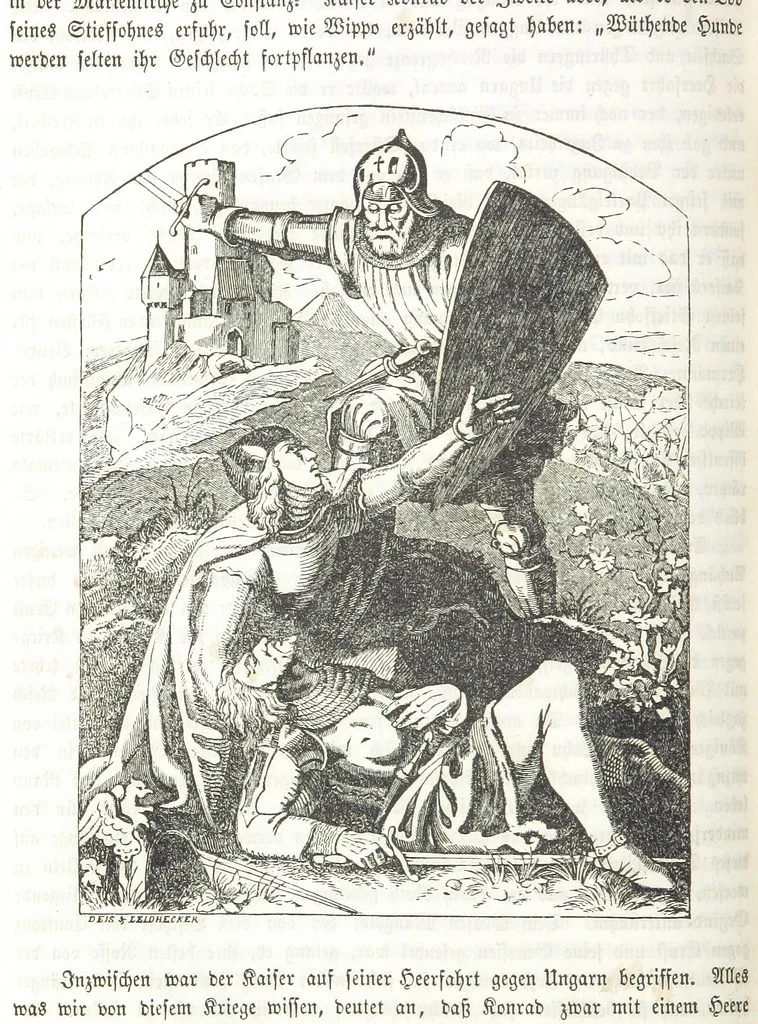 An illustration from Die Geschichte der Deutschen von den ältesten Zeiten bis auf unsere Tage. Zweite Auflage. (Fortgesetzt von M. Wechs.), 1859, leaf 276