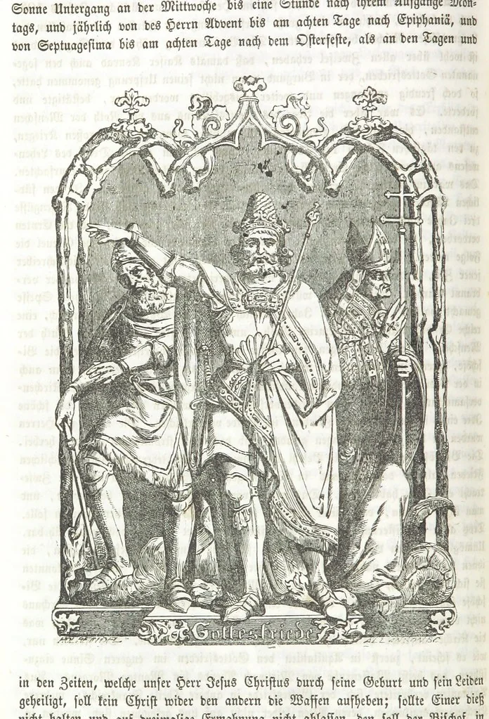 An illustration from Die Geschichte der Deutschen von den ältesten Zeiten bis auf unsere Tage. Zweite Auflage. (Fortgesetzt von M. Wechs.), 1859, leaf 288