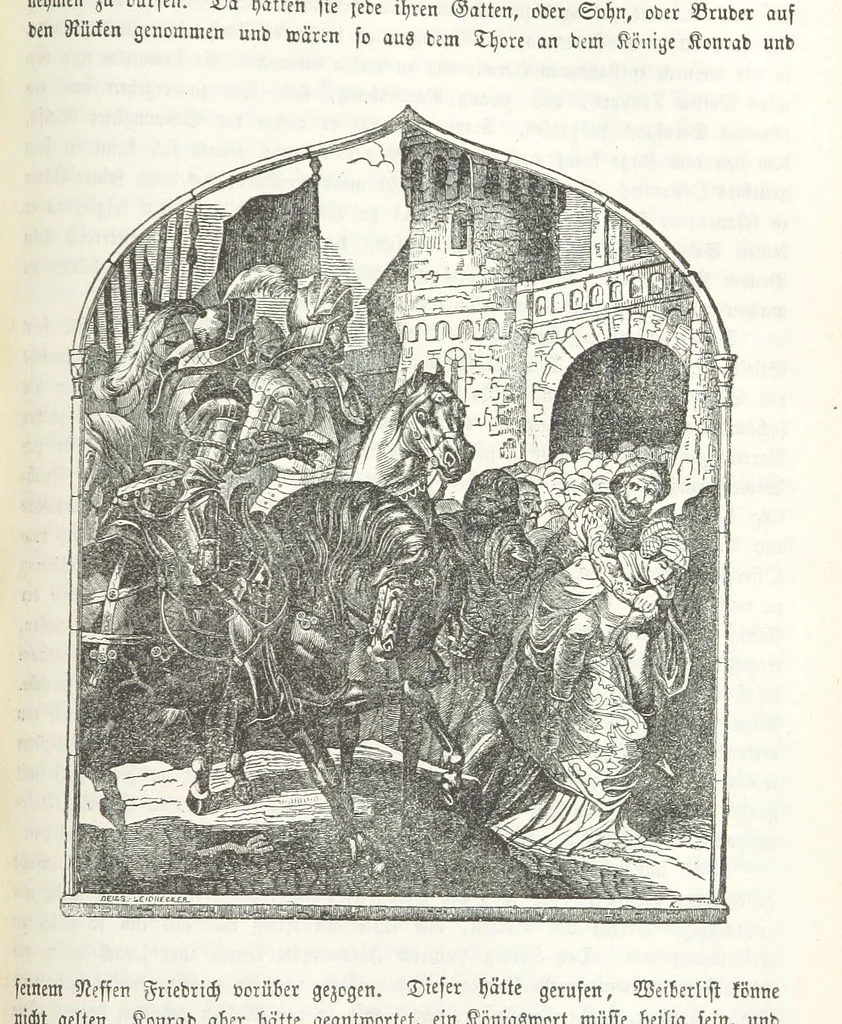 An illustration from Die Geschichte der Deutschen von den ältesten Zeiten bis auf unsere Tage. Zweite Auflage. (Fortgesetzt von M. Wechs.), 1859, leaf 427