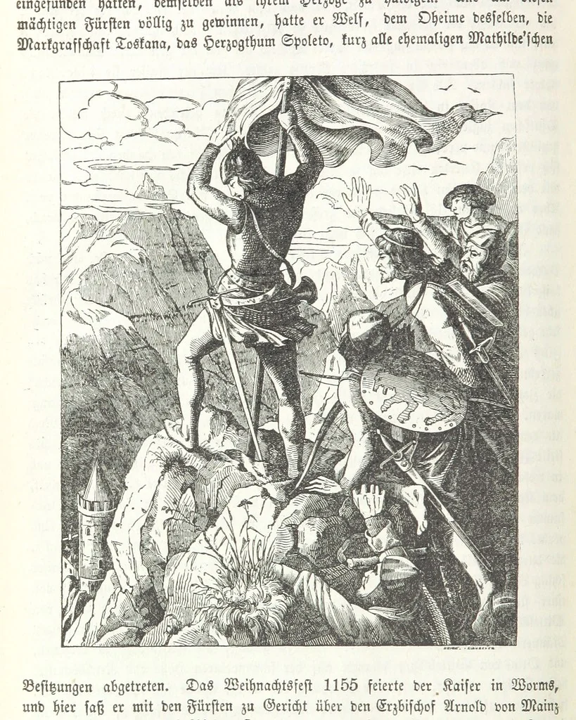 An illustration from Die Geschichte der Deutschen von den ältesten Zeiten bis auf unsere Tage. Zweite Auflage. (Fortgesetzt von M. Wechs.), 1859, leaf 446