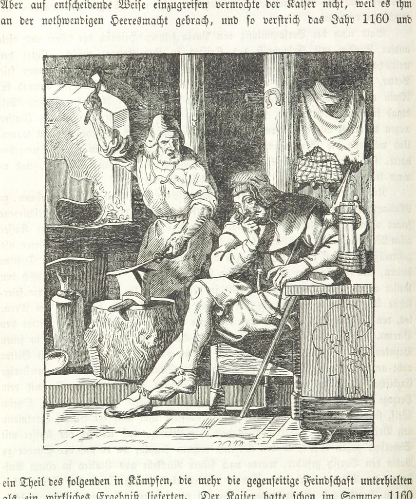An illustration from Die Geschichte der Deutschen von den ältesten Zeiten bis auf unsere Tage. Zweite Auflage. (Fortgesetzt von M. Wechs.), 1859, leaf 466