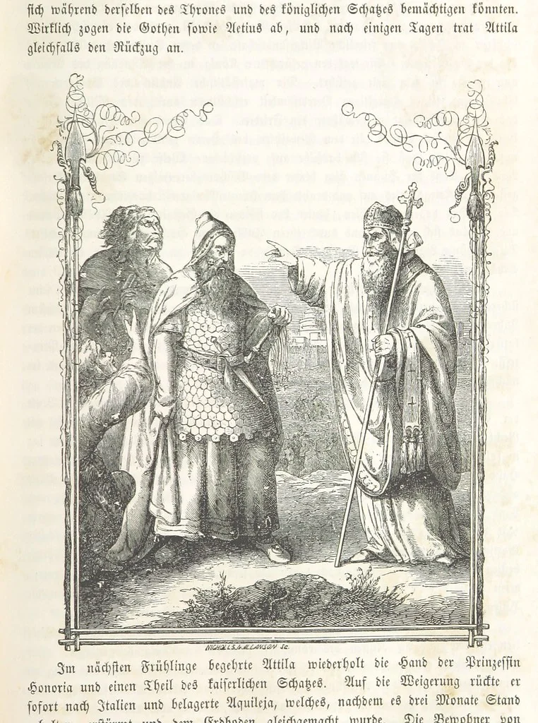 An illustration from Die Geschichte der Deutschen von den ältesten Zeiten bis auf unsere Tage. Zweite Auflage. (Fortgesetzt von M. Wechs.), 1859, leaf 47