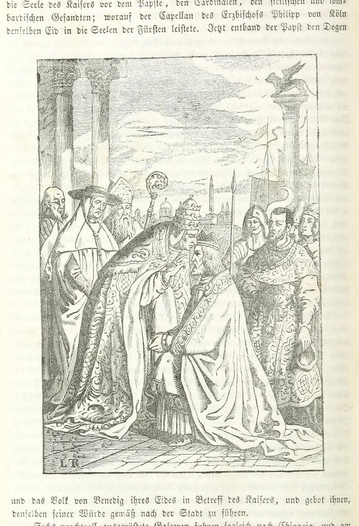 An illustration from Die Geschichte der Deutschen von den ältesten Zeiten bis auf unsere Tage. Zweite Auflage. (Fortgesetzt von M. Wechs.), 1859, leaf 496