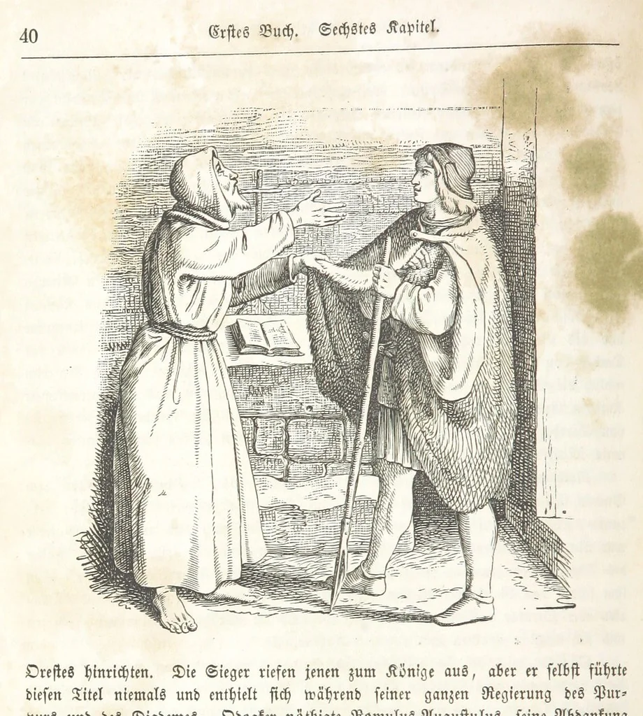 An illustration from Die Geschichte der Deutschen von den ältesten Zeiten bis auf unsere Tage. Zweite Auflage. (Fortgesetzt von M. Wechs.), 1859, leaf 50