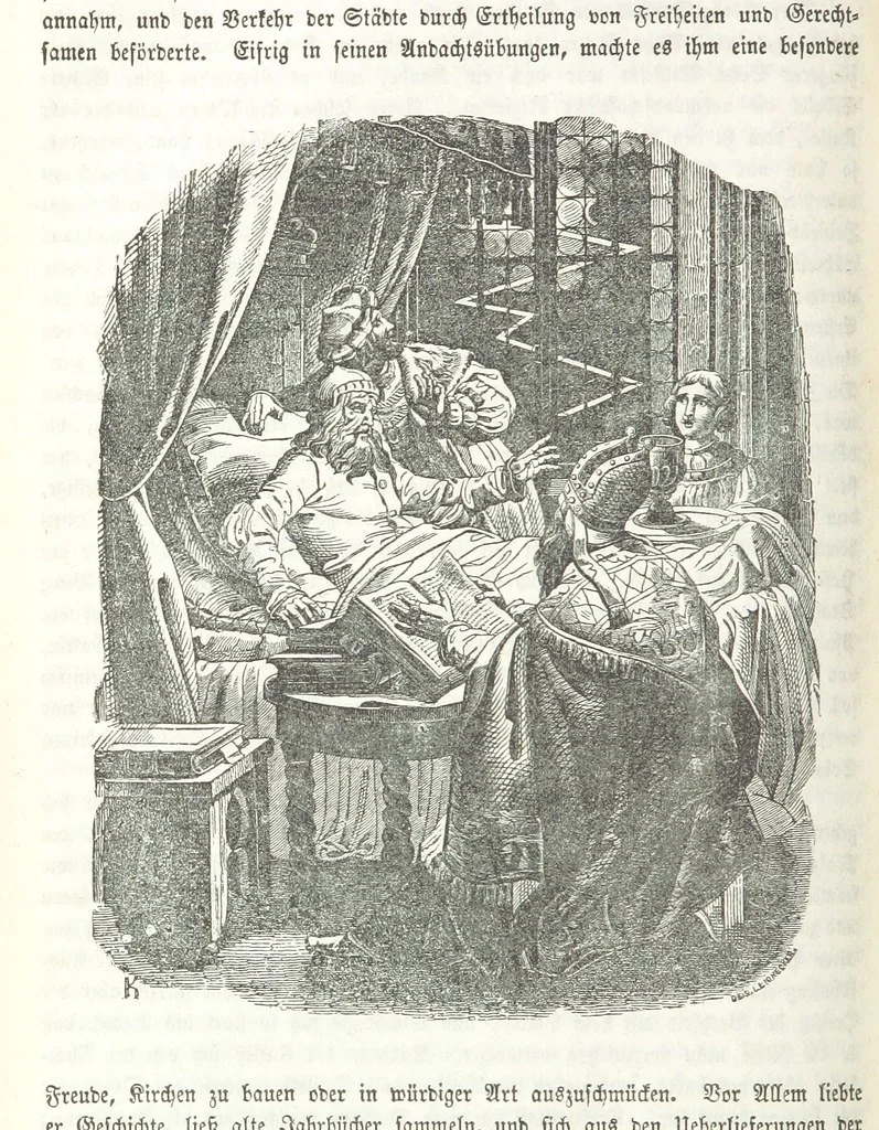 An illustration from Die Geschichte der Deutschen von den ältesten Zeiten bis auf unsere Tage. Zweite Auflage. (Fortgesetzt von M. Wechs.), 1859, leaf 534
