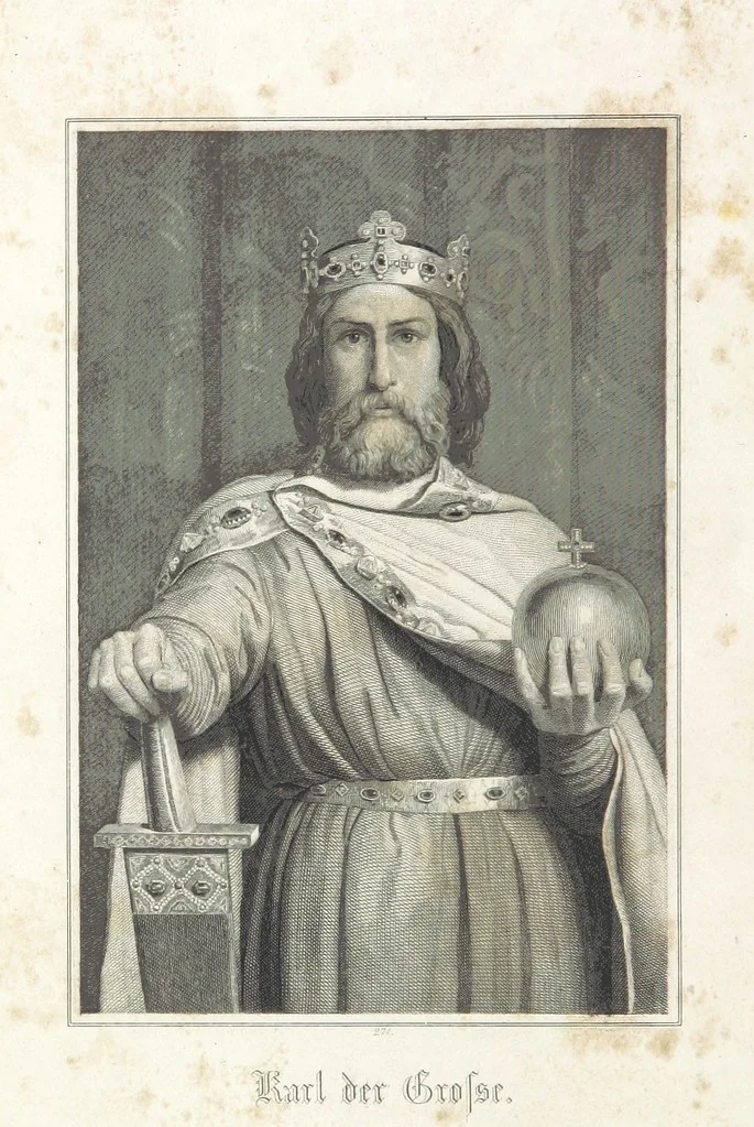 An illustration from Die Geschichte der Deutschen von den ältesten Zeiten bis auf unsere Tage. Zweite Auflage. (Fortgesetzt von M. Wechs.), 1859, leaf 6
