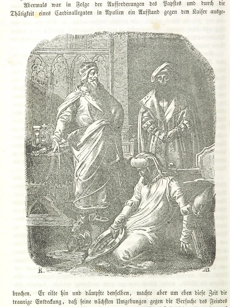 An illustration from Die Geschichte der Deutschen von den ältesten Zeiten bis auf unsere Tage. Zweite Auflage. (Fortgesetzt von M. Wechs.), 1859, leaf 618