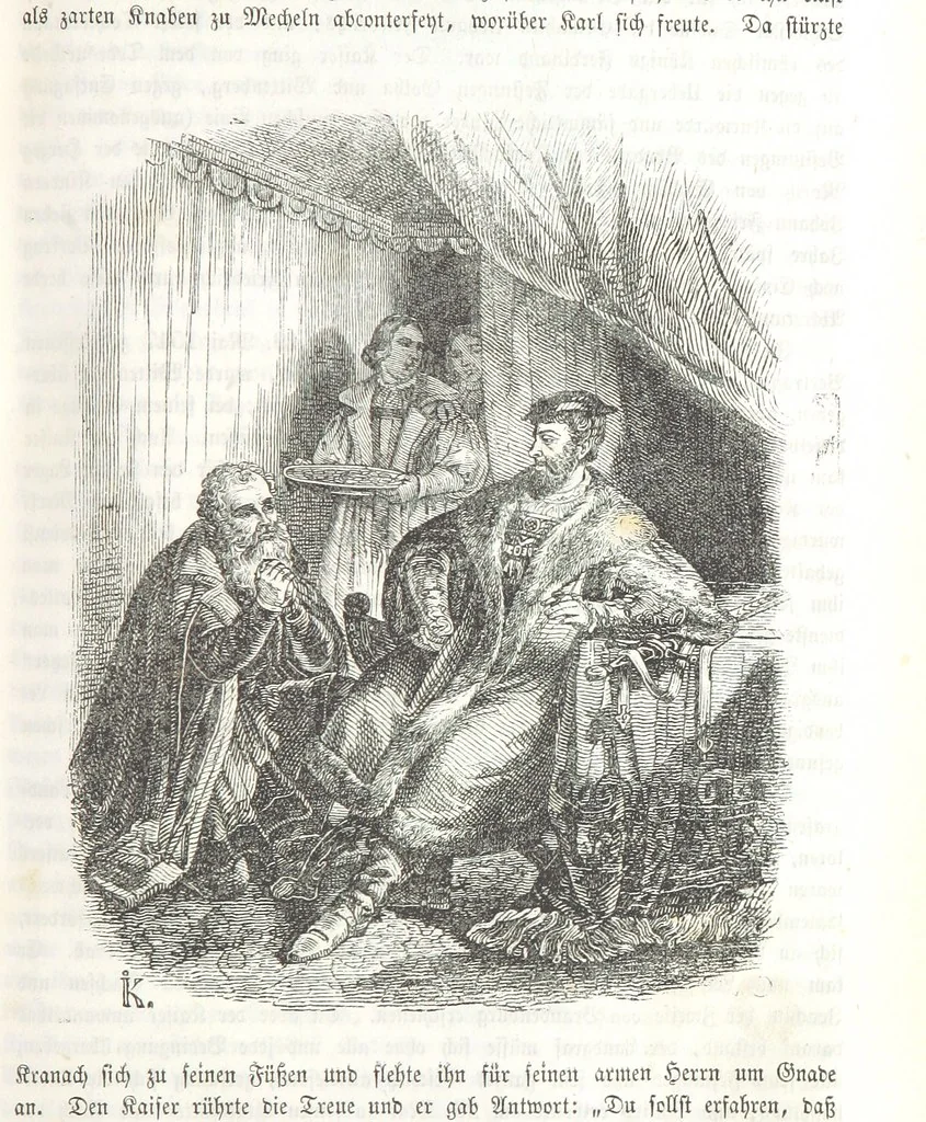 An illustration from Die Geschichte der Deutschen von den ältesten Zeiten bis auf unsere Tage. Zweite Auflage. (Fortgesetzt von M. Wechs.), 1859, leaf 115