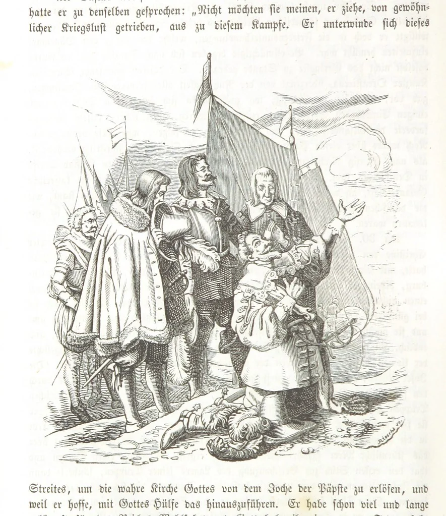 An illustration from Die Geschichte der Deutschen von den ältesten Zeiten bis auf unsere Tage. Zweite Auflage. (Fortgesetzt von M. Wechs.), 1859, leaf 376