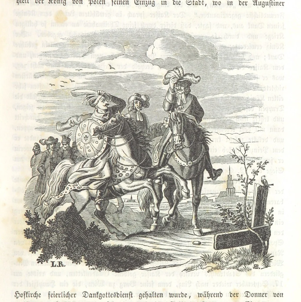 An illustration from Die Geschichte der Deutschen von den ältesten Zeiten bis auf unsere Tage. Zweite Auflage. (Fortgesetzt von M. Wechs.), 1859, leaf 579