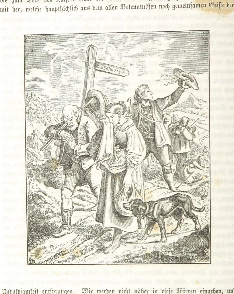 An illustration from Die Geschichte der Deutschen von den ältesten Zeiten bis auf unsere Tage. Zweite Auflage. (Fortgesetzt von M. Wechs.), 1859, leaf 702