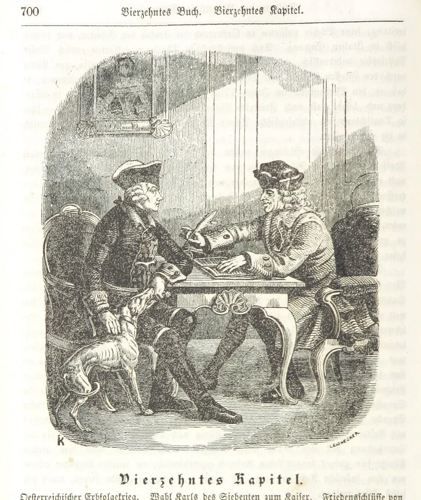 An illustration from Die Geschichte der Deutschen von den ältesten Zeiten bis auf unsere Tage. Zweite Auflage. (Fortgesetzt von M. Wechs.), 1859, leaf 706