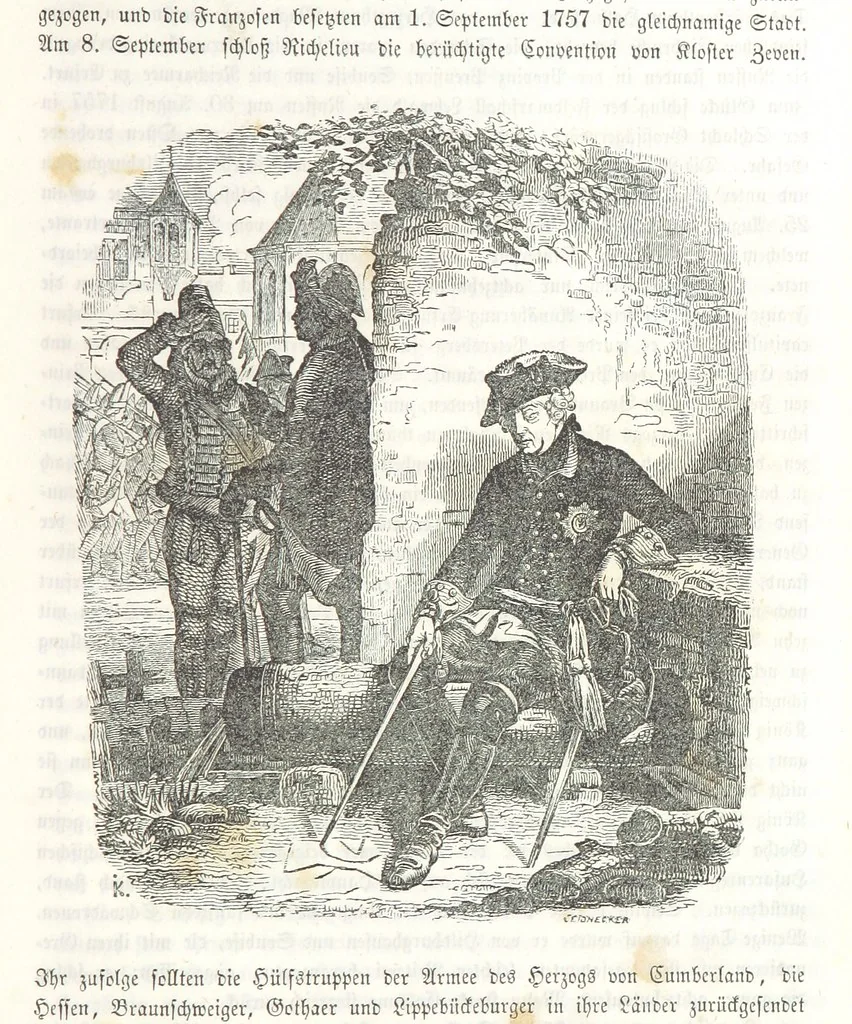 An illustration from Die Geschichte der Deutschen von den ältesten Zeiten bis auf unsere Tage. Zweite Auflage. (Fortgesetzt von M. Wechs.), 1859, leaf 735