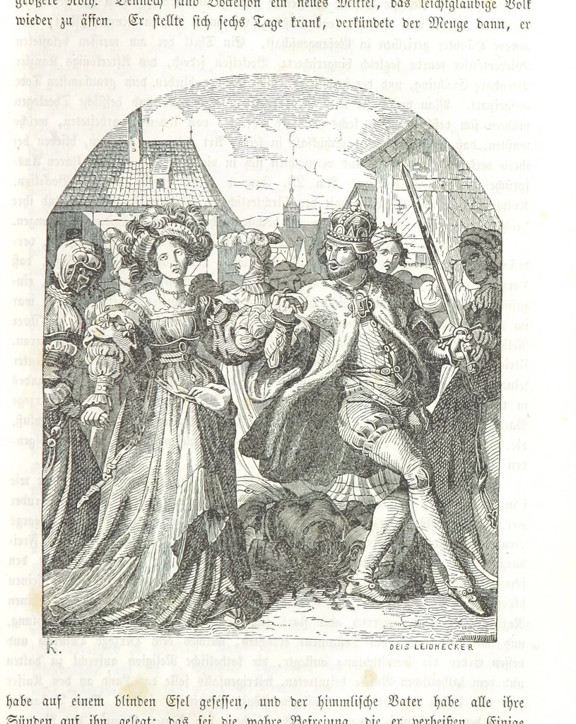 An illustration from Die Geschichte der Deutschen von den ältesten Zeiten bis auf unsere Tage. Zweite Auflage. (Fortgesetzt von M. Wechs.), 1859, leaf 91