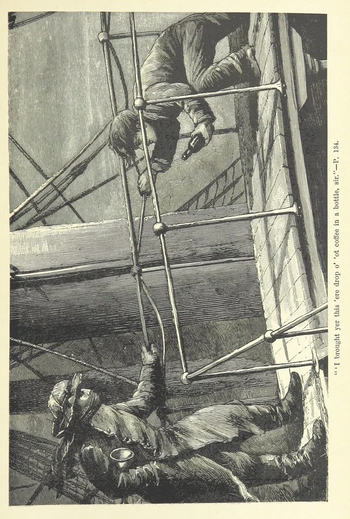 An illustration from Exiles of Fortune. A tale of a far north land, 1890, leaf 139