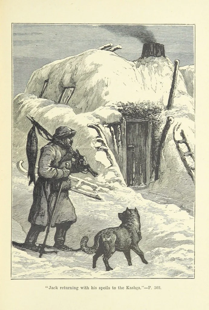 An illustration from Exiles of Fortune. A tale of a far north land, 1890, leaf 323