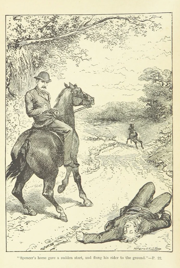 An illustration from Exiles of Fortune. A tale of a far north land, 1890, leaf 8