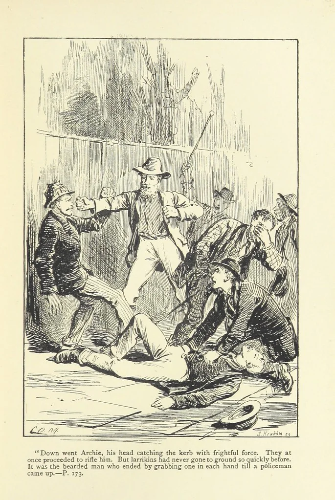 An illustration from From Squire to Squatter. A tale, etc, 1888, leaf 173