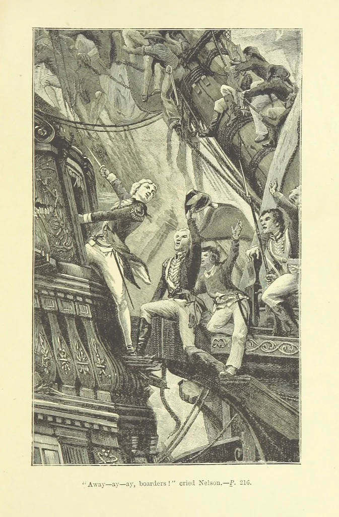 An illustration from Hearts of Oak. A story of Nelson and the Navy, 1893, leaf 231