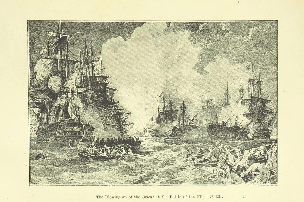 An illustration from Hearts of Oak. A story of Nelson and the Navy, 1893, leaf 345