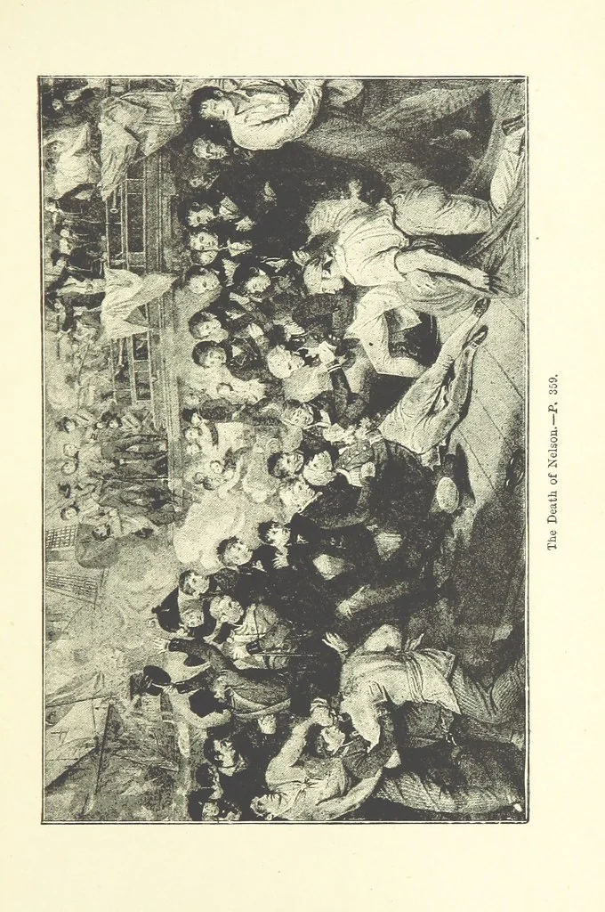 An illustration from Hearts of Oak. A story of Nelson and the Navy, 1893, leaf 379