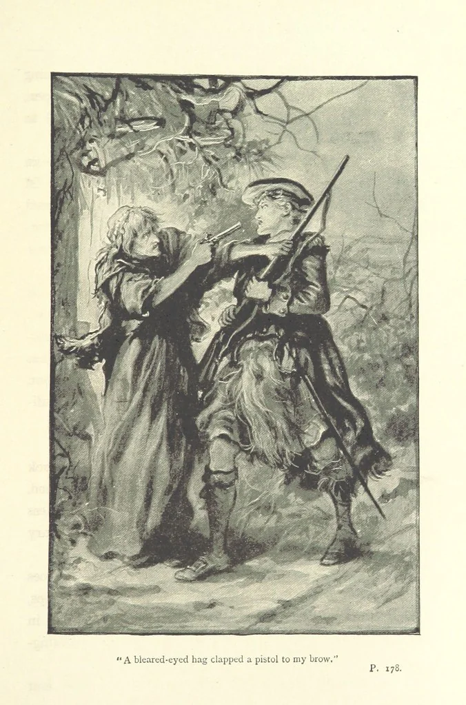 An illustration from Shoulder to Shoulder: a story of the stirring times of old, 1896, leaf 191