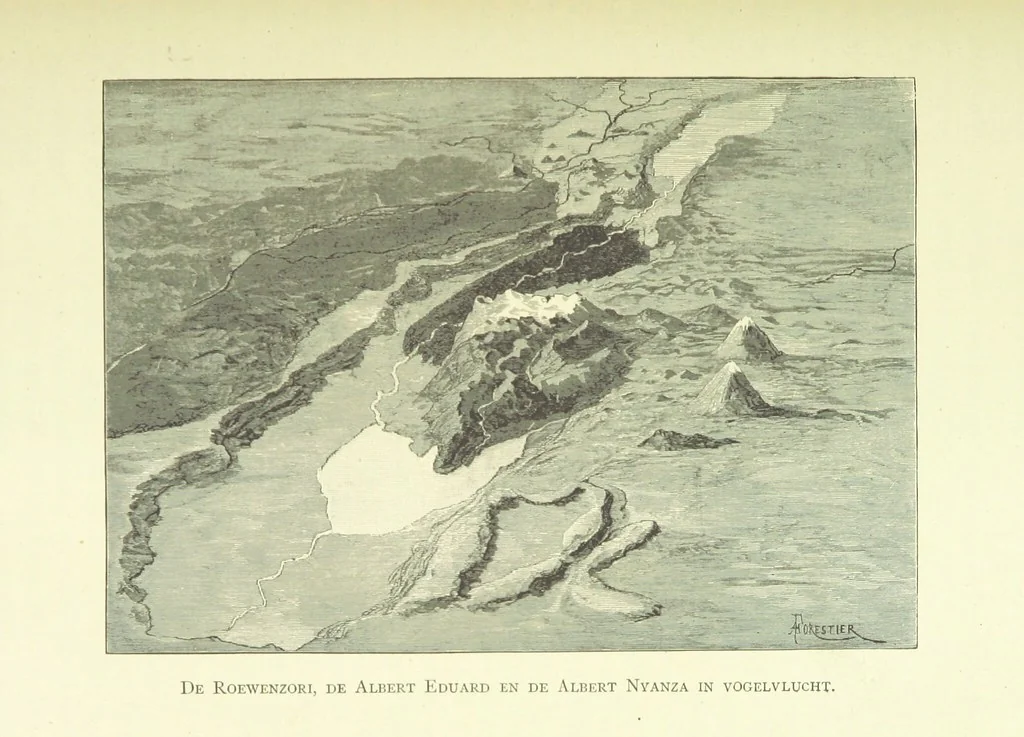 An illustration from Stanley in Afrika's donkere wildernissen, etc. [Translated from “In Darkest Afrika” by H. Tiedeman, 1890, leaf 1017