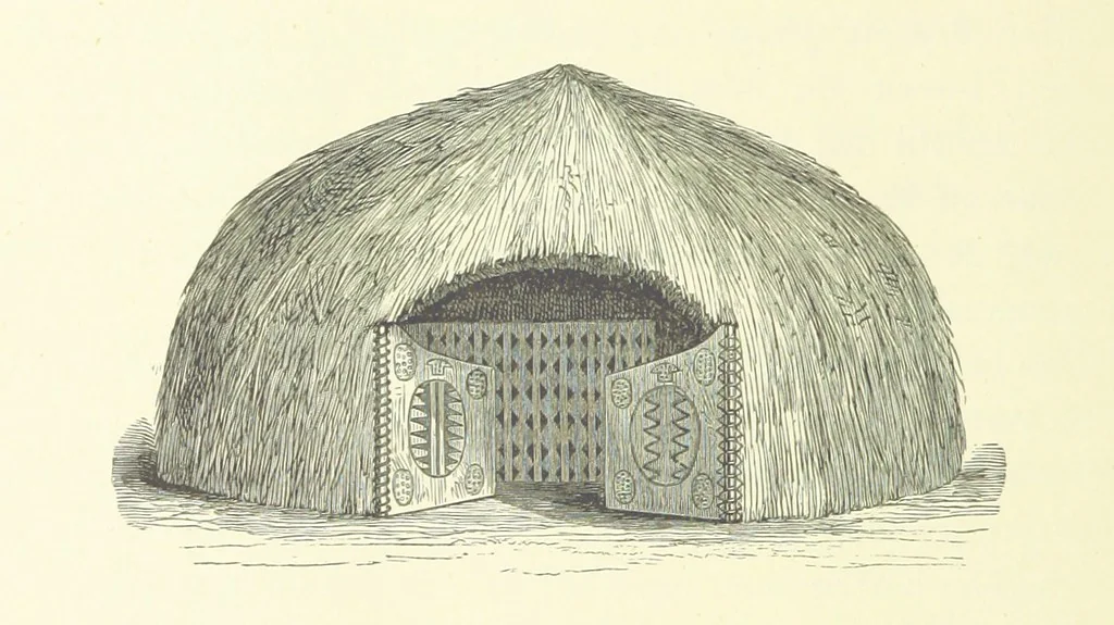 An illustration from Stanley in Afrika's donkere wildernissen, etc. [Translated from “In Darkest Afrika” by H. Tiedeman, 1890, leaf 1048