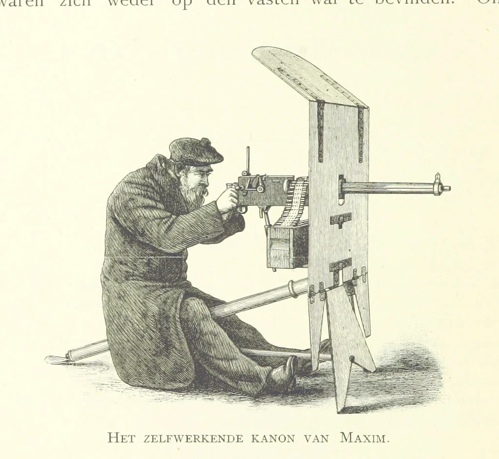 An illustration from Stanley in Afrika's donkere wildernissen, etc. [Translated from “In Darkest Afrika” by H. Tiedeman, 1890, leaf 108