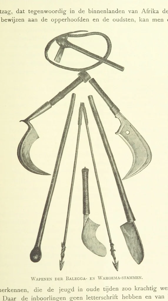 An illustration from Stanley in Afrika's donkere wildernissen, etc. [Translated from “In Darkest Afrika” by H. Tiedeman, 1890, leaf 1103