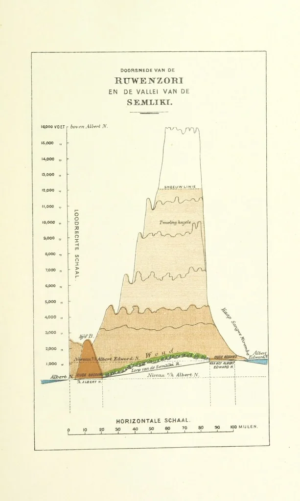 An illustration from Stanley in Afrika's donkere wildernissen, etc. [Translated from “In Darkest Afrika” by H. Tiedeman, 1890, leaf 1169
