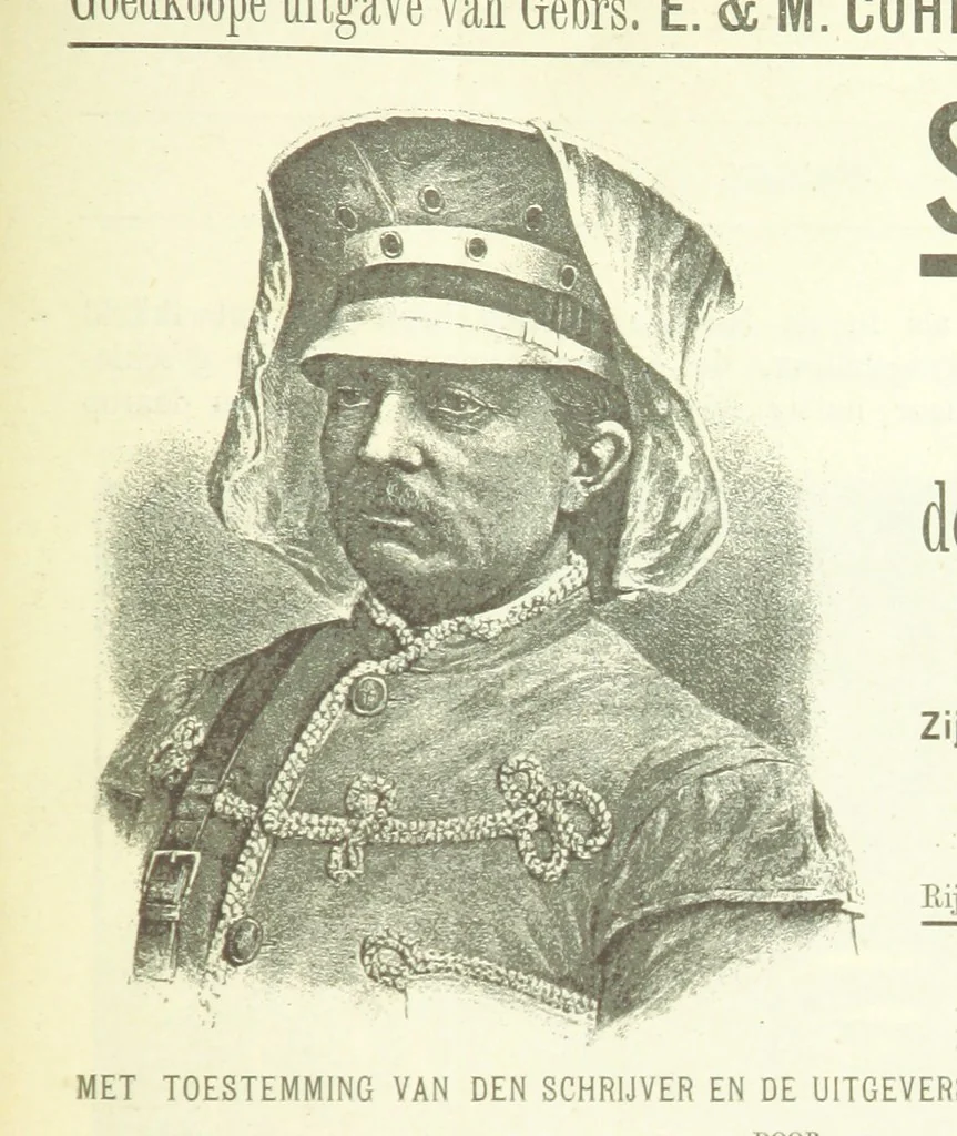 An illustration from Stanley in Afrika's donkere wildernissen, etc. [Translated from “In Darkest Afrika” by H. Tiedeman, 1890, leaf 1221