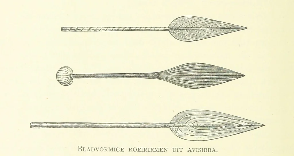 An illustration from Stanley in Afrika's donkere wildernissen, etc. [Translated from “In Darkest Afrika” by H. Tiedeman, 1890, leaf 220
