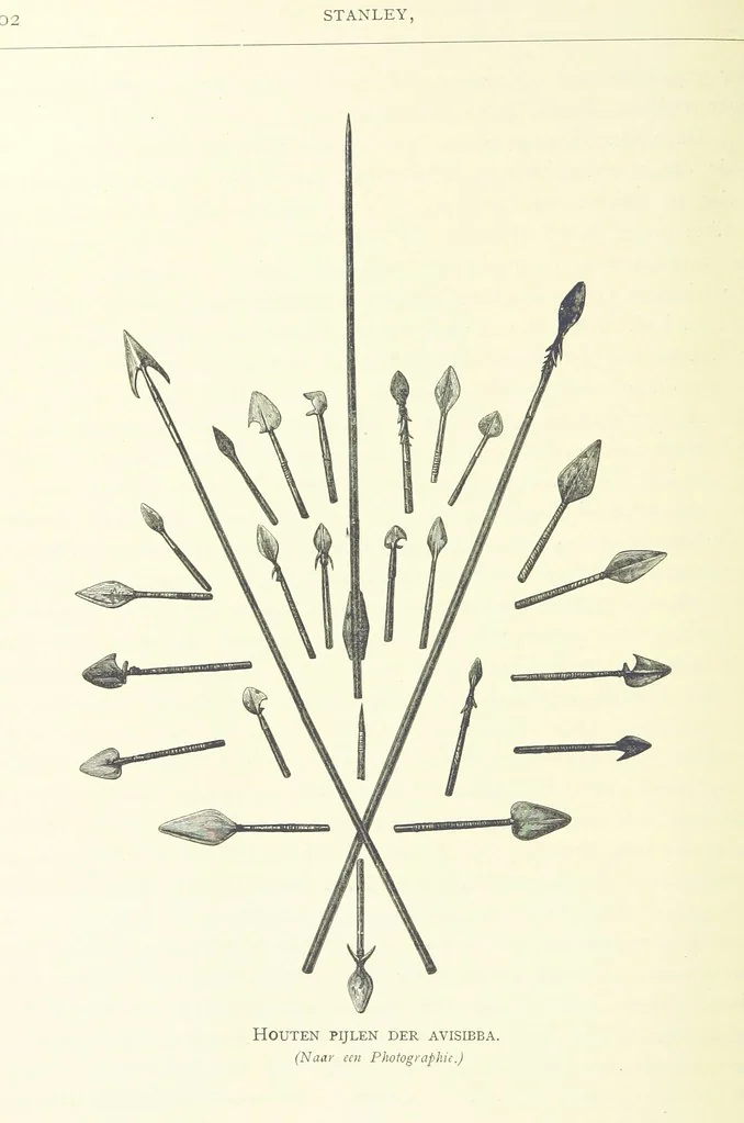 An illustration from Stanley in Afrika's donkere wildernissen, etc. [Translated from “In Darkest Afrika” by H. Tiedeman, 1890, leaf 228