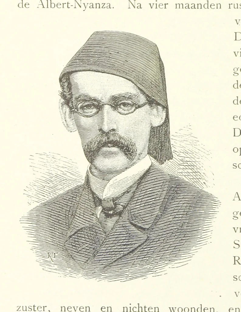 An illustration from Stanley in Afrika's donkere wildernissen, etc. [Translated from “In Darkest Afrika” by H. Tiedeman, 1890, leaf 34