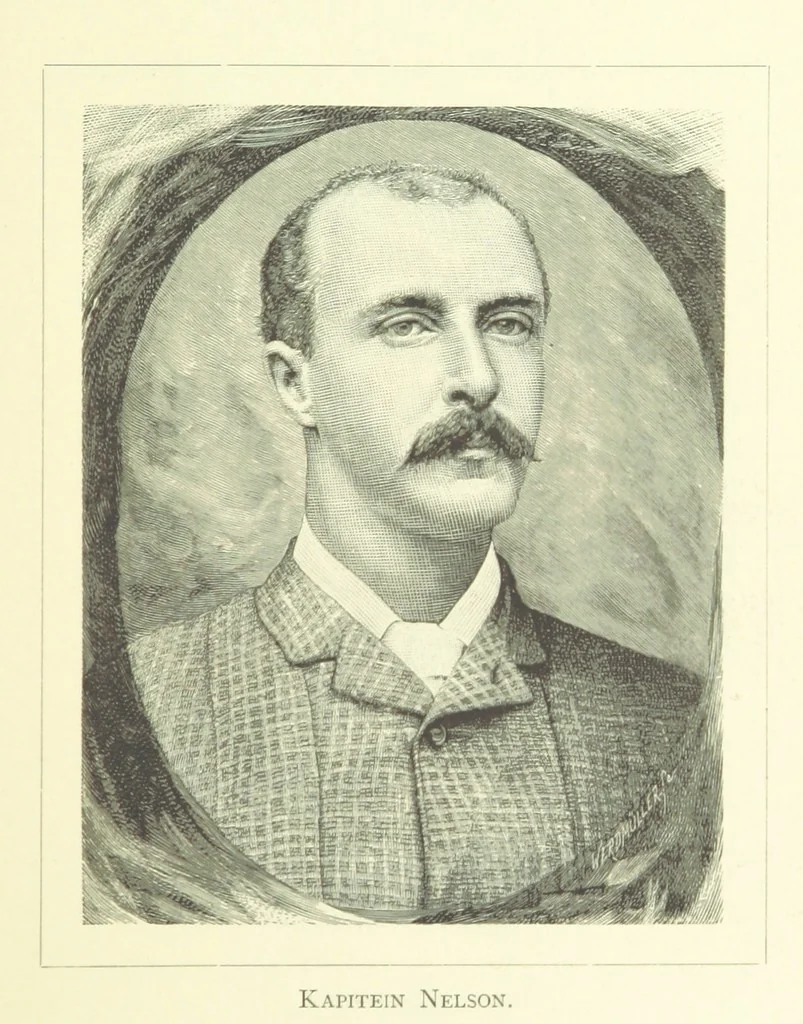 An illustration from Stanley in Afrika's donkere wildernissen, etc. [Translated from “In Darkest Afrika” by H. Tiedeman, 1890, leaf 61