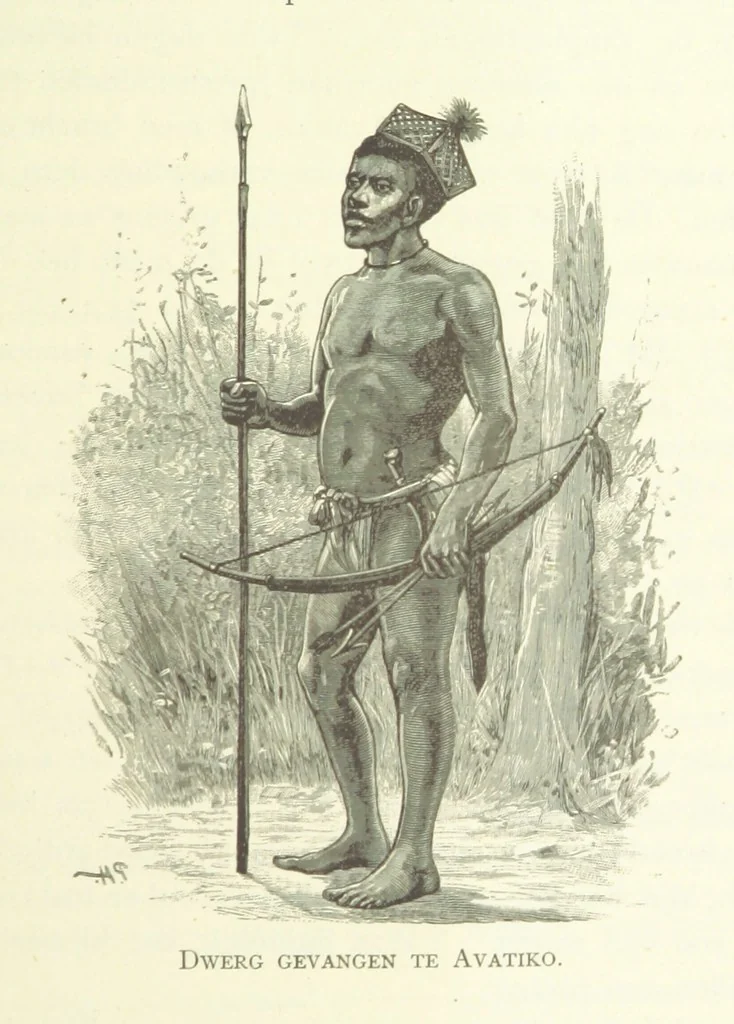 An illustration from Stanley in Afrika's donkere wildernissen, etc. [Translated from “In Darkest Afrika” by H. Tiedeman, 1890, leaf 679