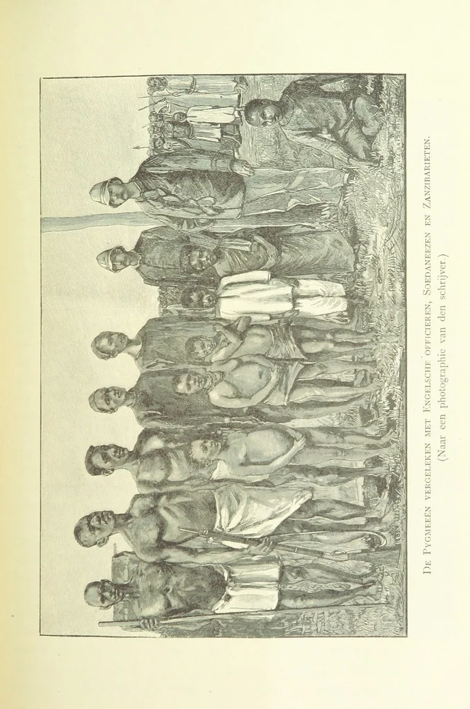 An illustration from Stanley in Afrika's donkere wildernissen, etc. [Translated from “In Darkest Afrika” by H. Tiedeman, 1890, leaf 747
