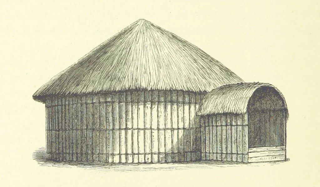 An illustration from Stanley in Afrika's donkere wildernissen, etc. [Translated from “In Darkest Afrika” by H. Tiedeman, 1890, leaf 950