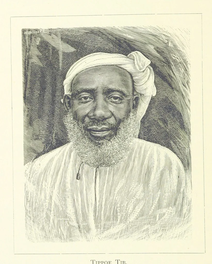 An illustration from Stanley in Afrika's donkere wildernissen, etc. [Translated from “In Darkest Afrika” by H. Tiedeman, 1890, leaf 96