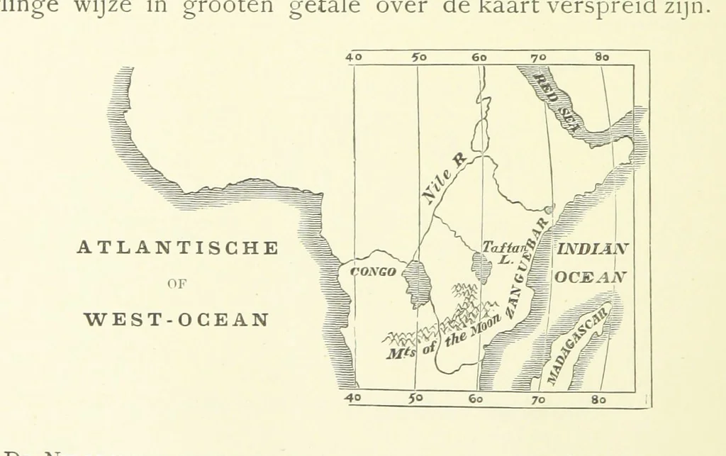 An illustration from Stanley in Afrika's donkere wildernissen, etc. [Translated from “In Darkest Afrika” by H. Tiedeman, 1890, leaf 992