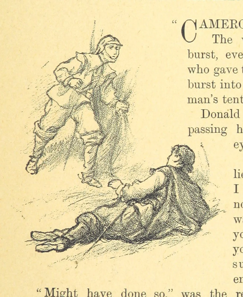 An illustration from Never Give In. A tale of the life and times of Gustavus Adolphus, 1896, leaf 101