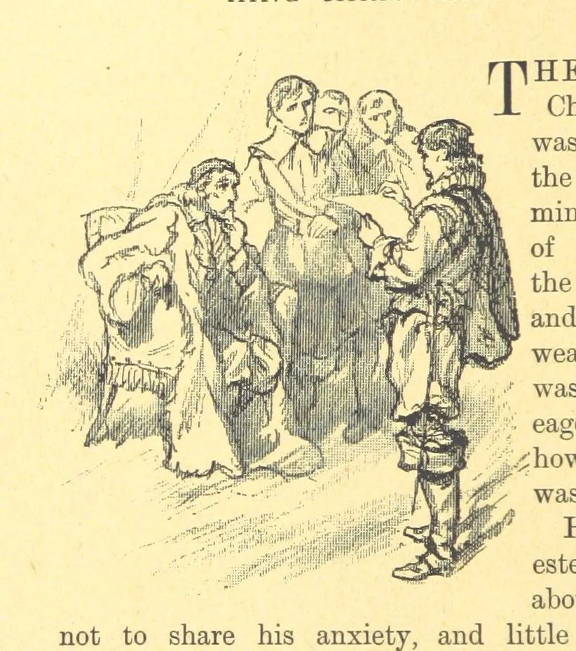 An illustration from Never Give In. A tale of the life and times of Gustavus Adolphus, 1896, leaf 108