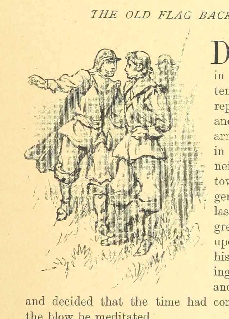 An illustration from Never Give In. A tale of the life and times of Gustavus Adolphus, 1896, leaf 115