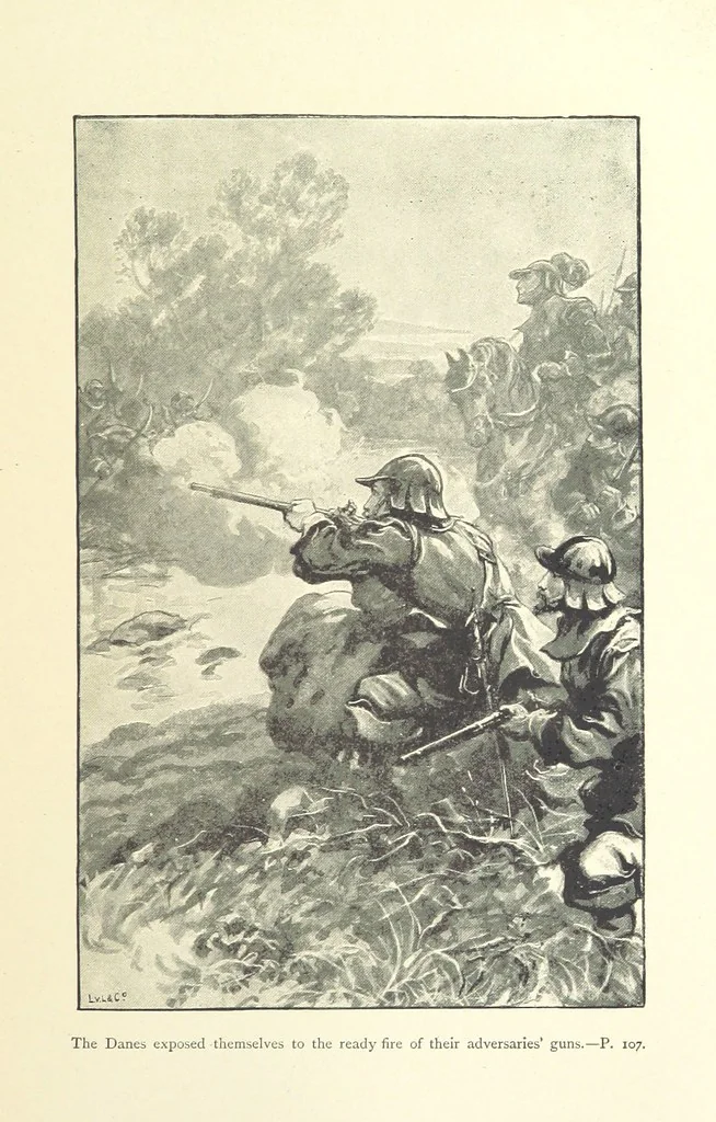 An illustration from Never Give In. A tale of the life and times of Gustavus Adolphus, 1896, leaf 119