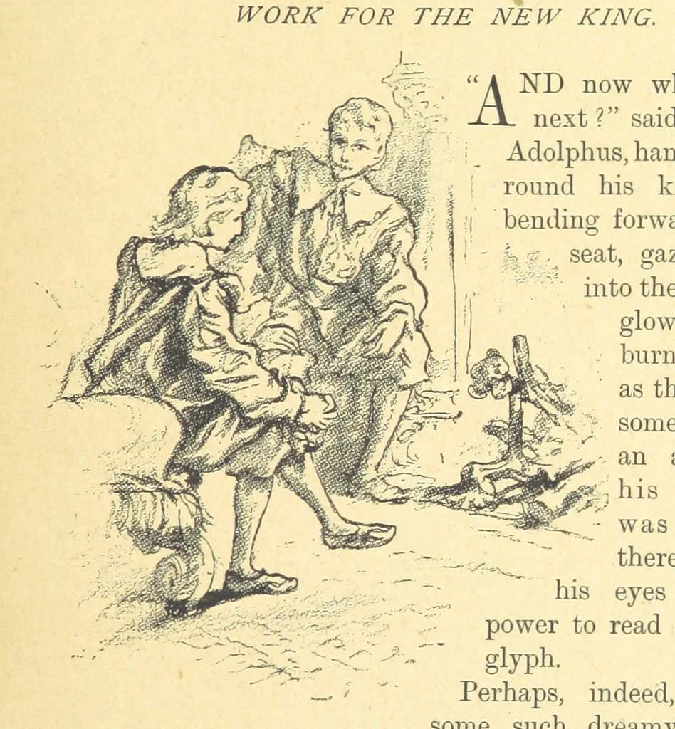 An illustration from Never Give In. A tale of the life and times of Gustavus Adolphus, 1896, leaf 141