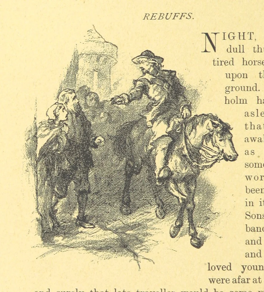 An illustration from Never Give In. A tale of the life and times of Gustavus Adolphus, 1896, leaf 152