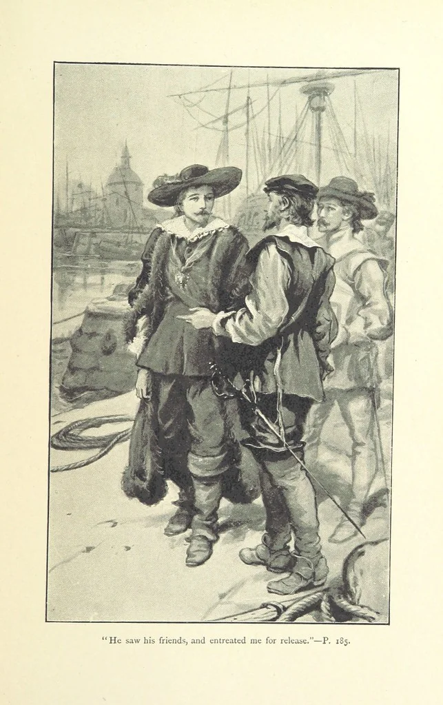 An illustration from Never Give In. A tale of the life and times of Gustavus Adolphus, 1896, leaf 201